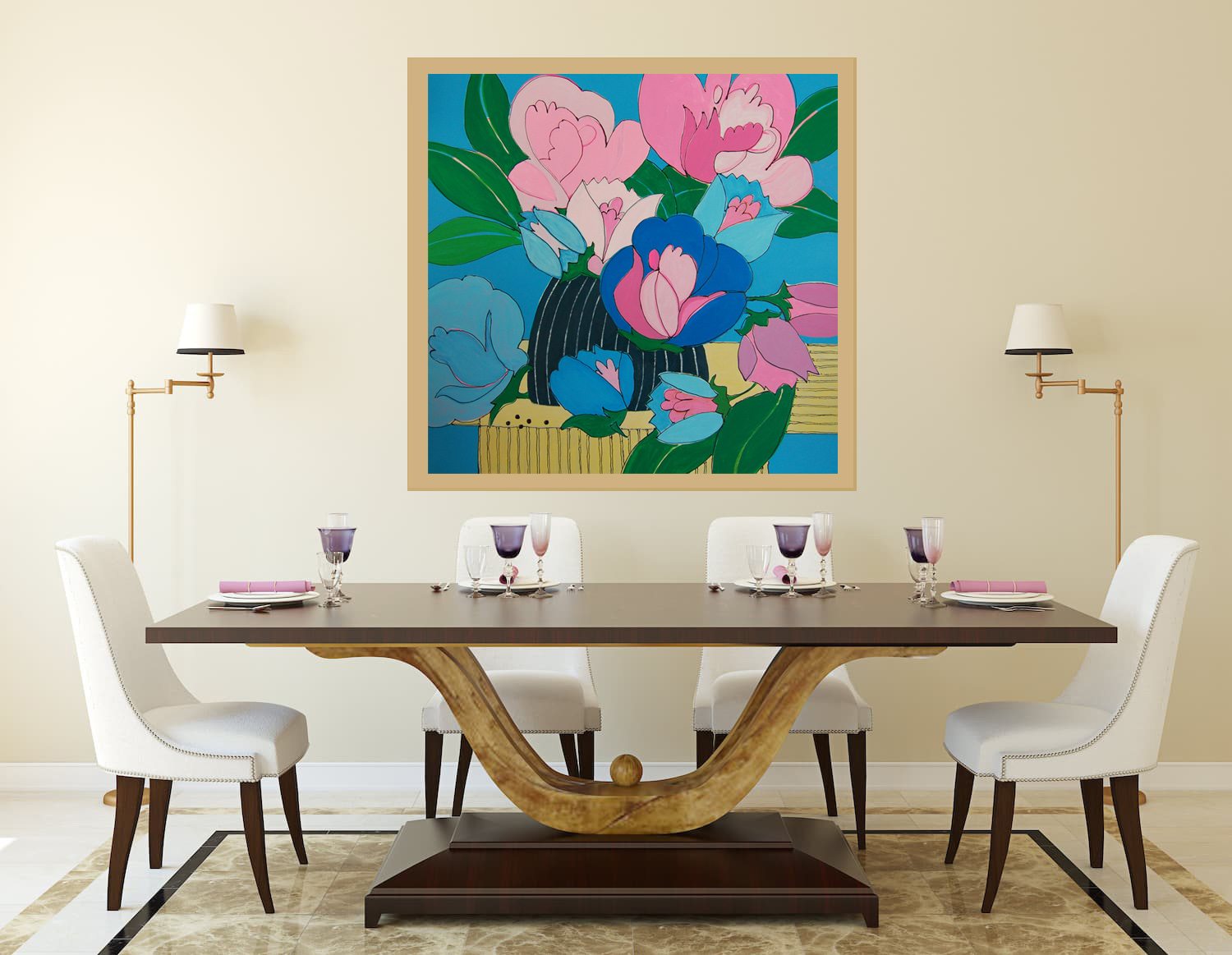 Sunny Days, Acrylic on Canvas by Jacky Hawthorne